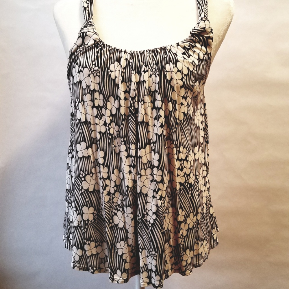 Anthropologie Vanessa Virginia knotted scoop tank